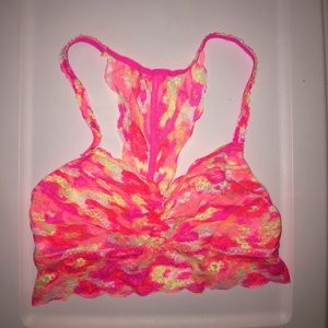 Lacy Bralette pink/orange/white